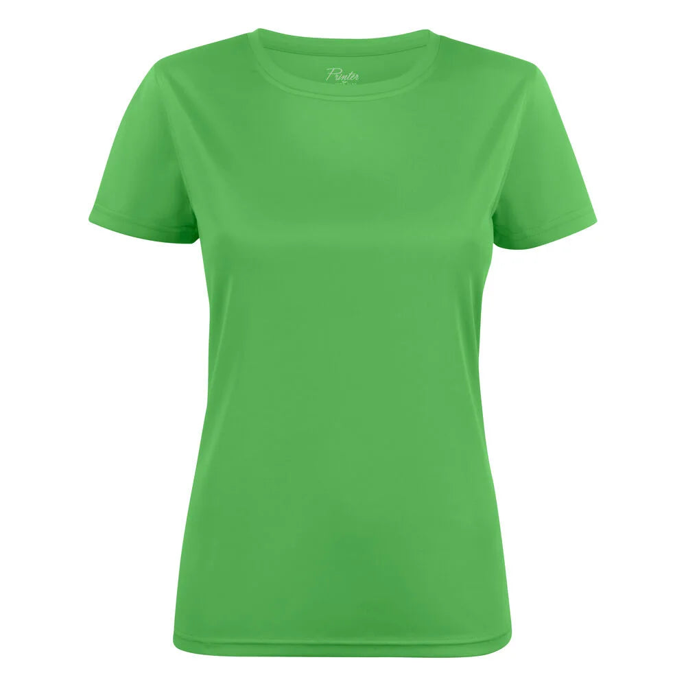 Printer Run T-Shirt Dames Limoen
