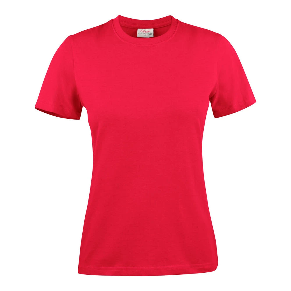 Printer Light T-Shirt Dames Rood