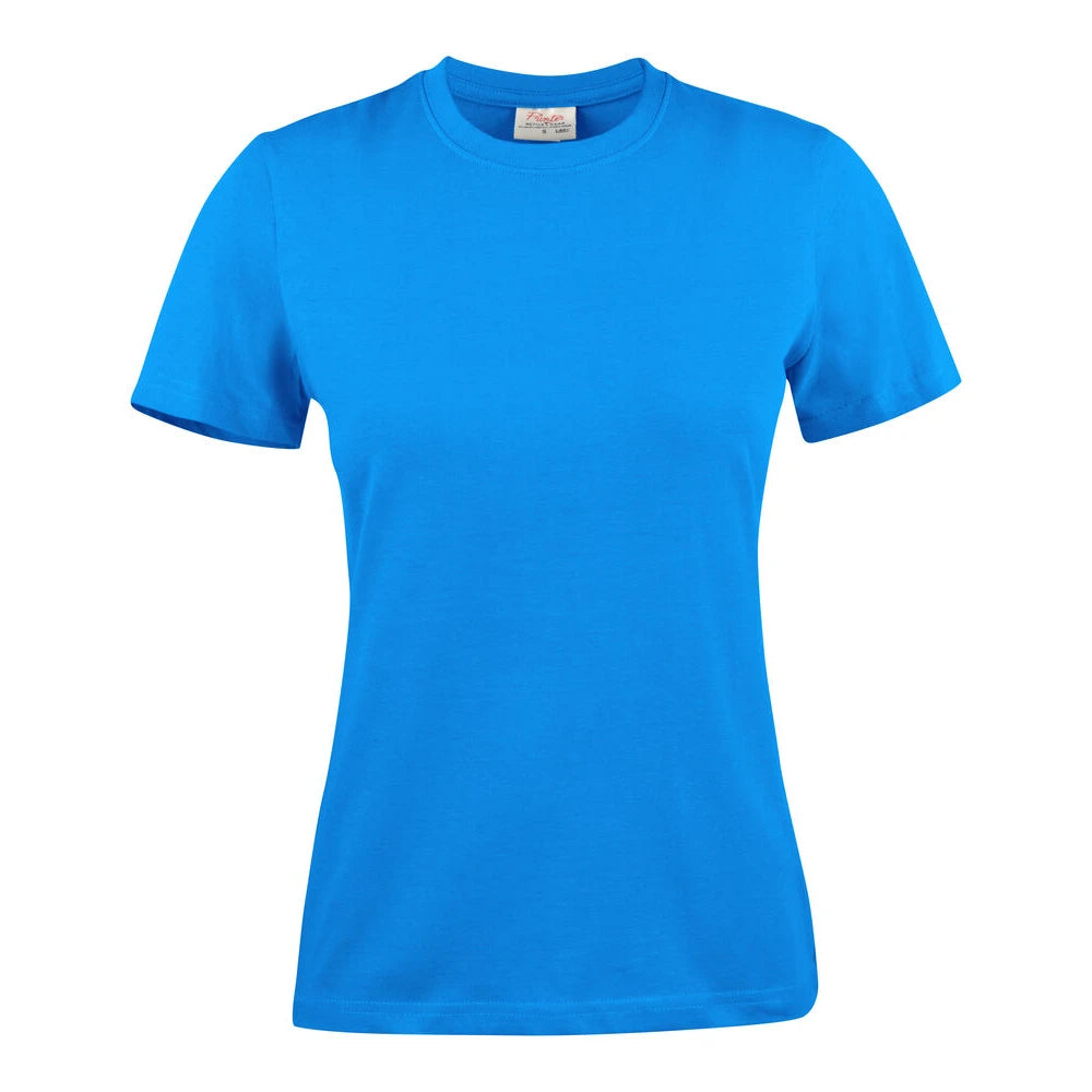 Printer Light T-Shirt Dames Oceaan Blauw