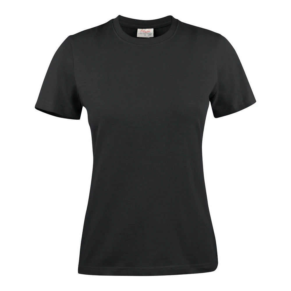 Printer Light T-Shirt Dames Zwart