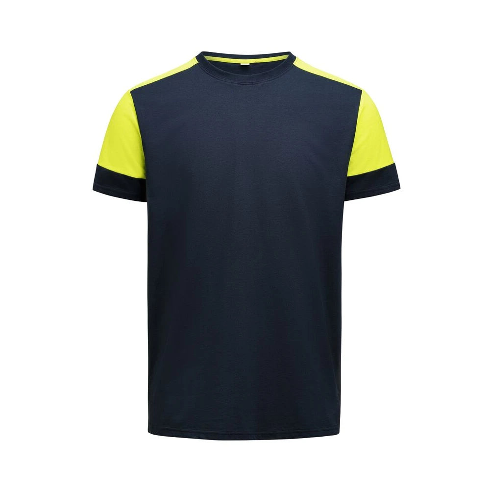 Printer Prime T-Shirt Heren Marine Neongeel