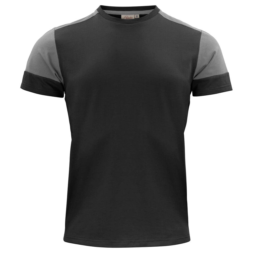 Printer Prime T-Shirt Heren Zwart Staalgrijs