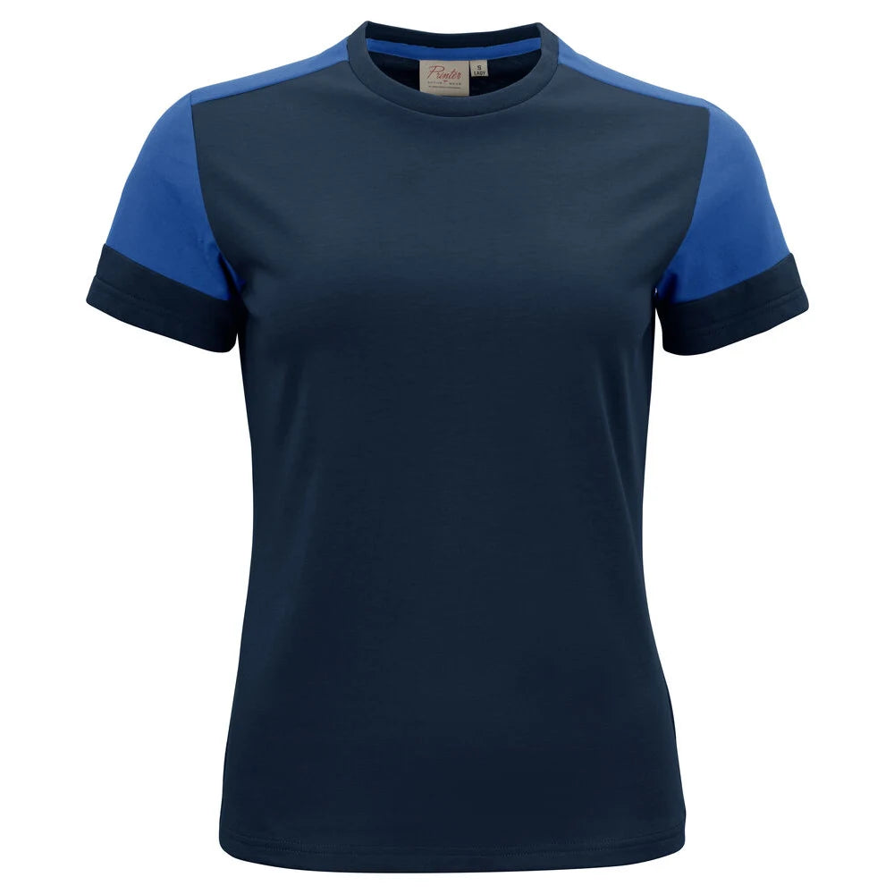 Printer Prime T-Shirt Dames Marine Kobalt