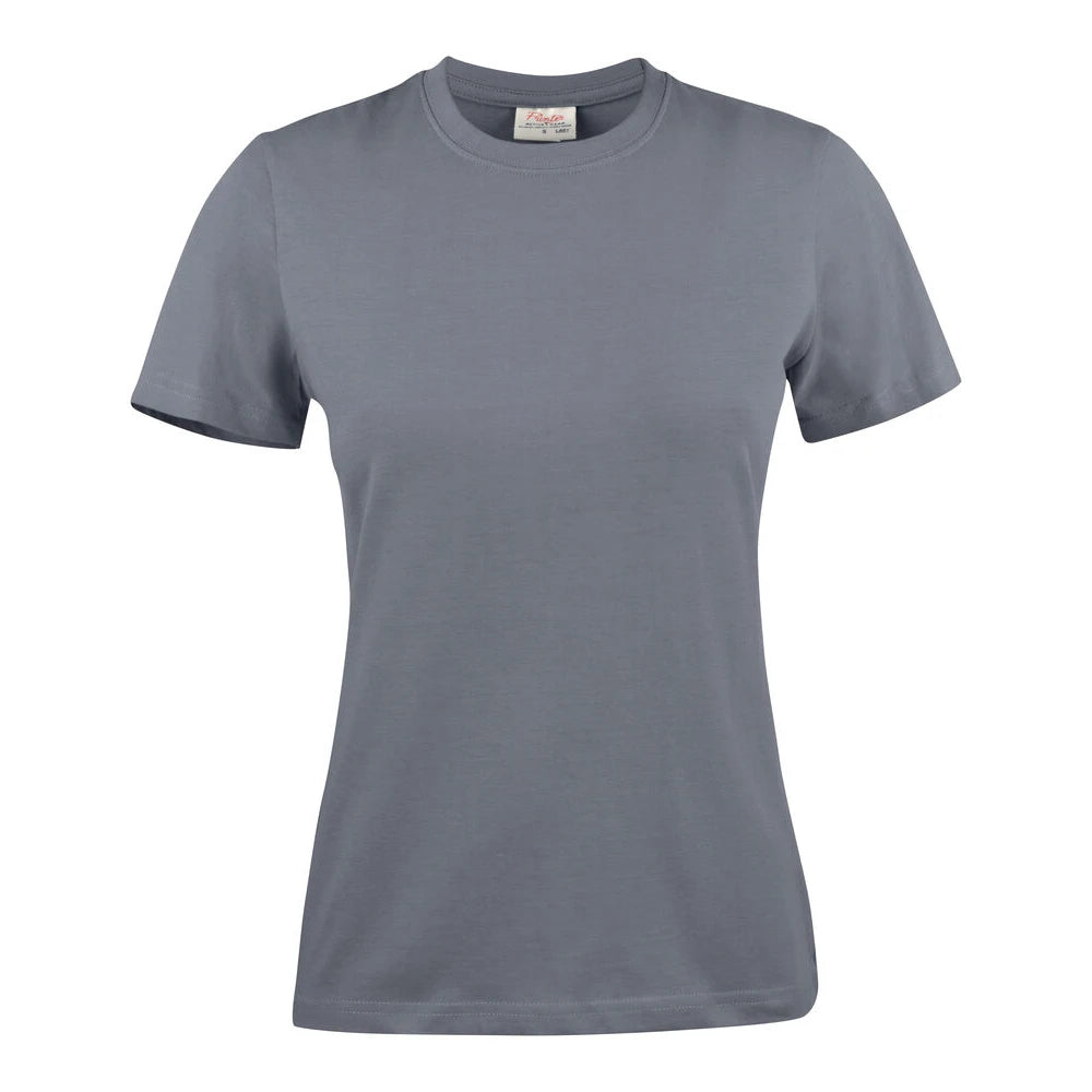 Printer Heavier Pro T-Shirt Dames Staalgrijs