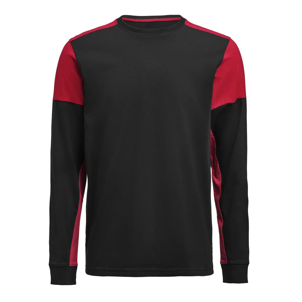 Printer Prime T-Shirt Long Sleeve T-Shirt Heren Zwart Rood