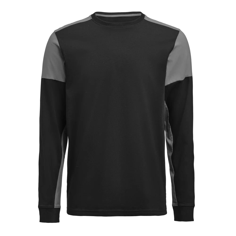 Printer Prime T-Shirt Long Sleeve T-Shirt Heren Zwart Staalgrijs
