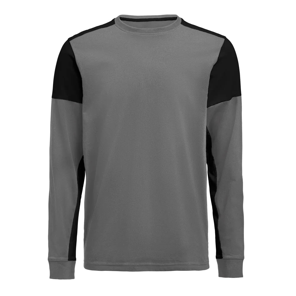 Printer Prime T-Shirt Long Sleeve T-Shirt Heren Staalgrijs Zwart