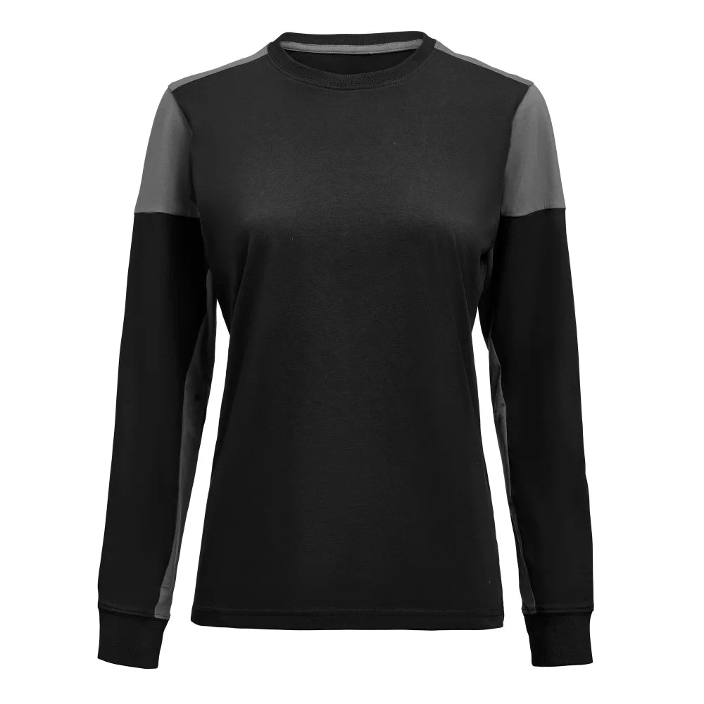 Printer Prime T-Shirt Long Sleeve T-Shirt Dames Zwart Staalgrijs