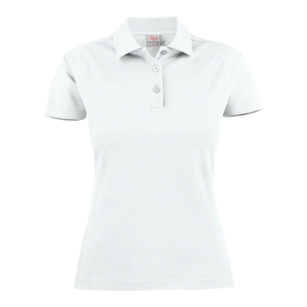 Printer Surf Polo Pique Dames Wit