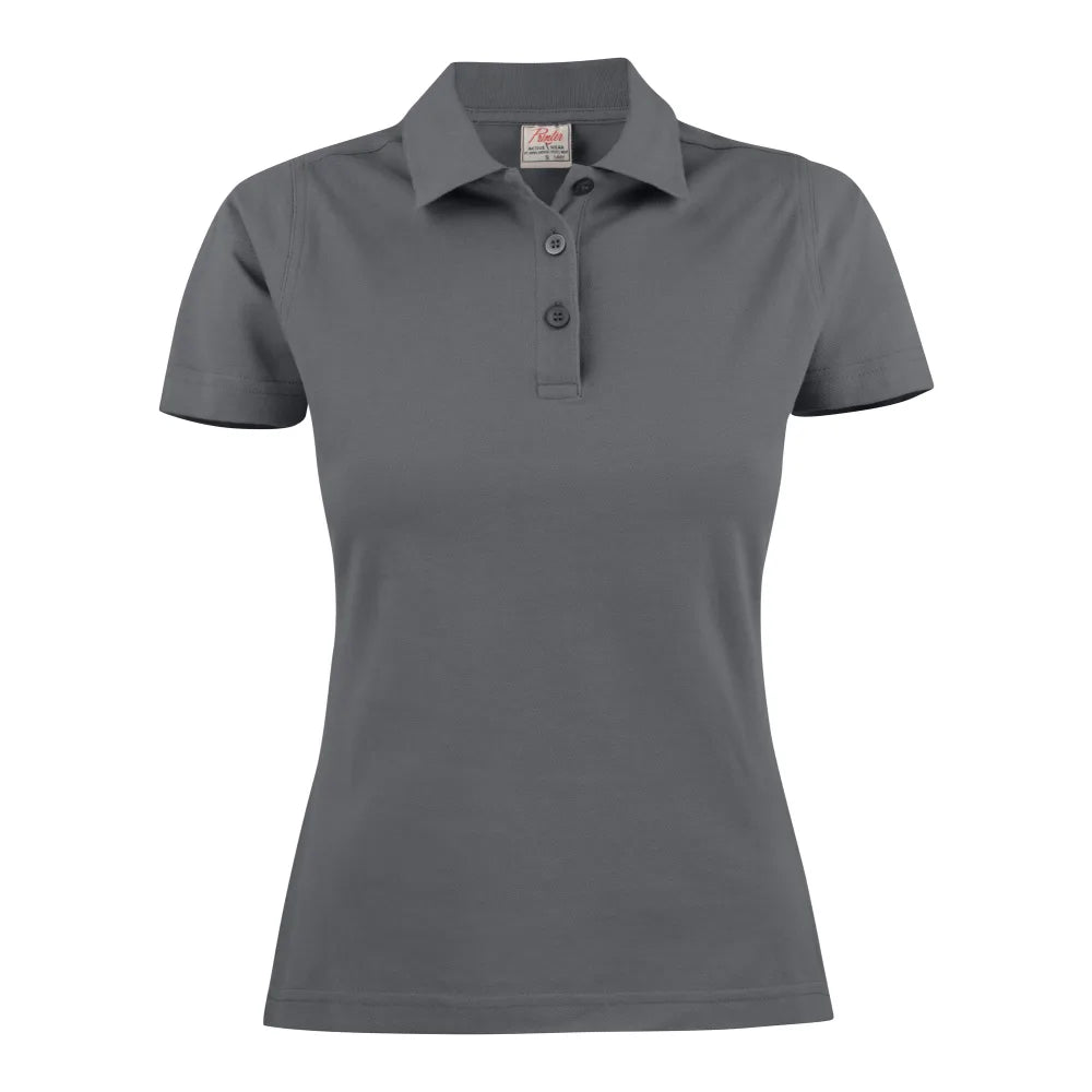 Printer Surf Polo Pique Dames Staalgrijs