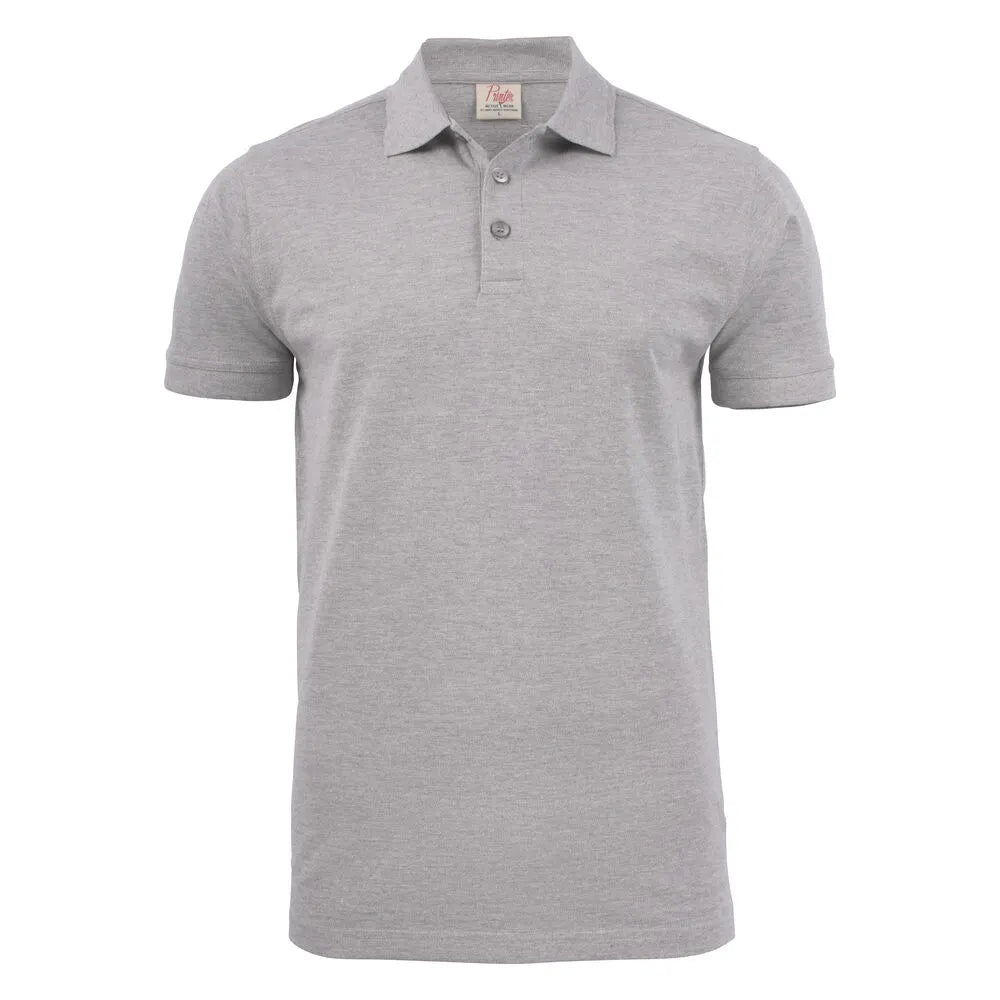 Printer Surf Stretch Polo Pique Heren Grijs Mêlée
