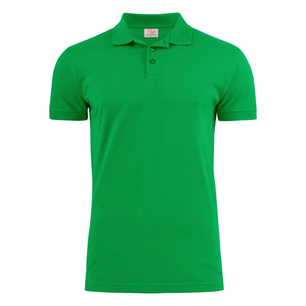 Printer Surf Stretch Polo Pique Heren Frisgroen