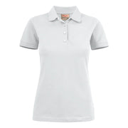 Printer Surf Stretch Polo Pique Dames Wit