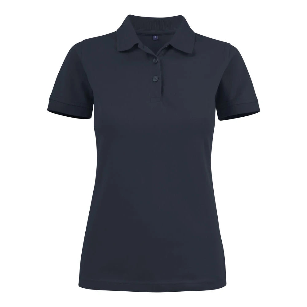 Printer Surf Stretch Polo Pique Dames Donker Marine