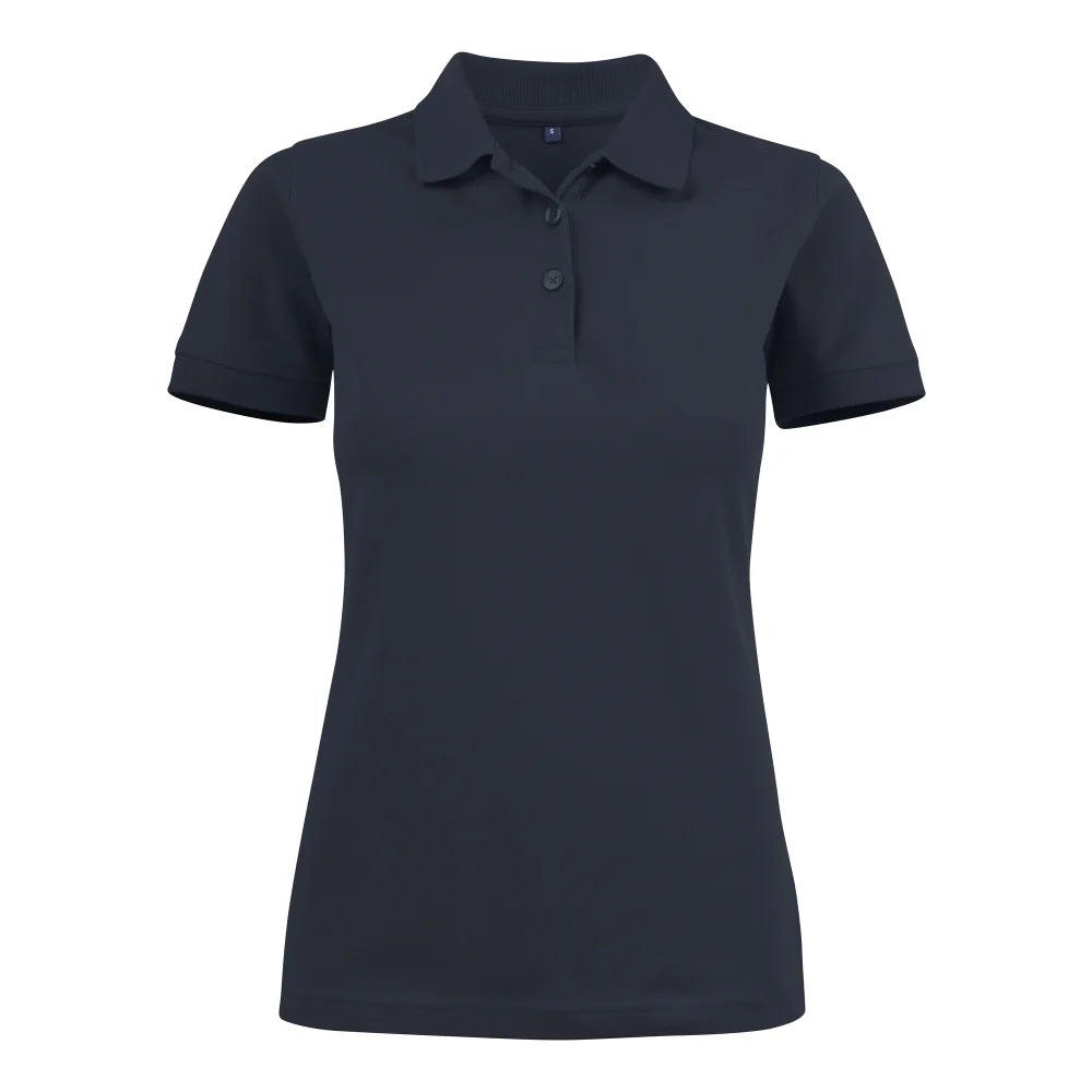 Printer Surf Stretch Polo Pique Dames Donker Marine