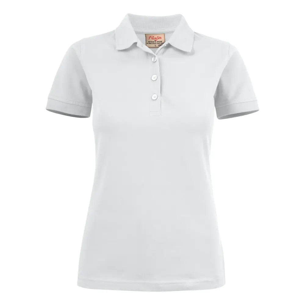 Printer Surf Stretch Polo Pique Dames Wit