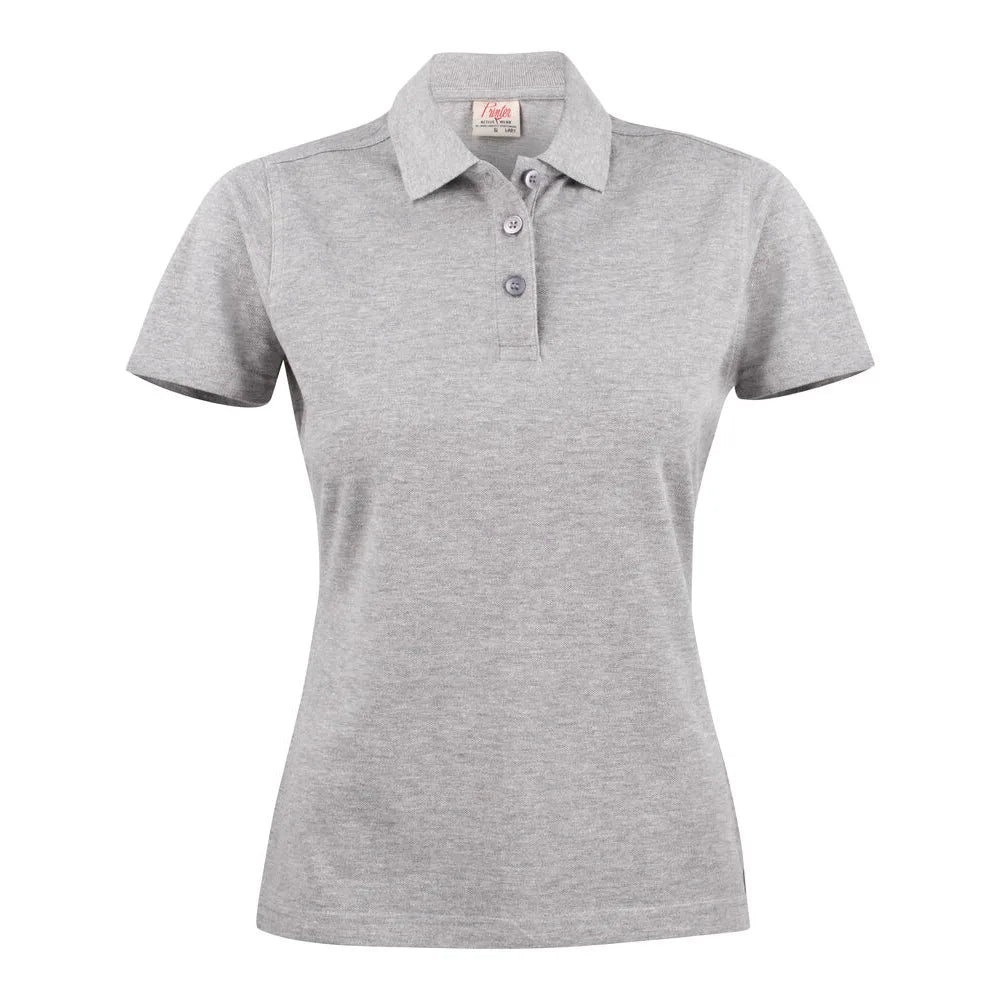 Printer Surf Light Polo Pique Dames Grijs Mêlée
