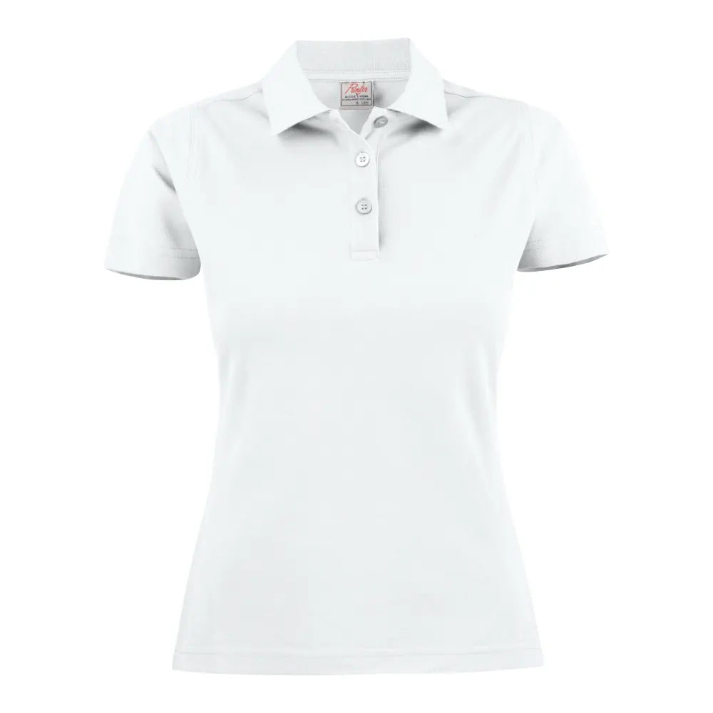 Printer Surf Light Polo Pique Dames Wit