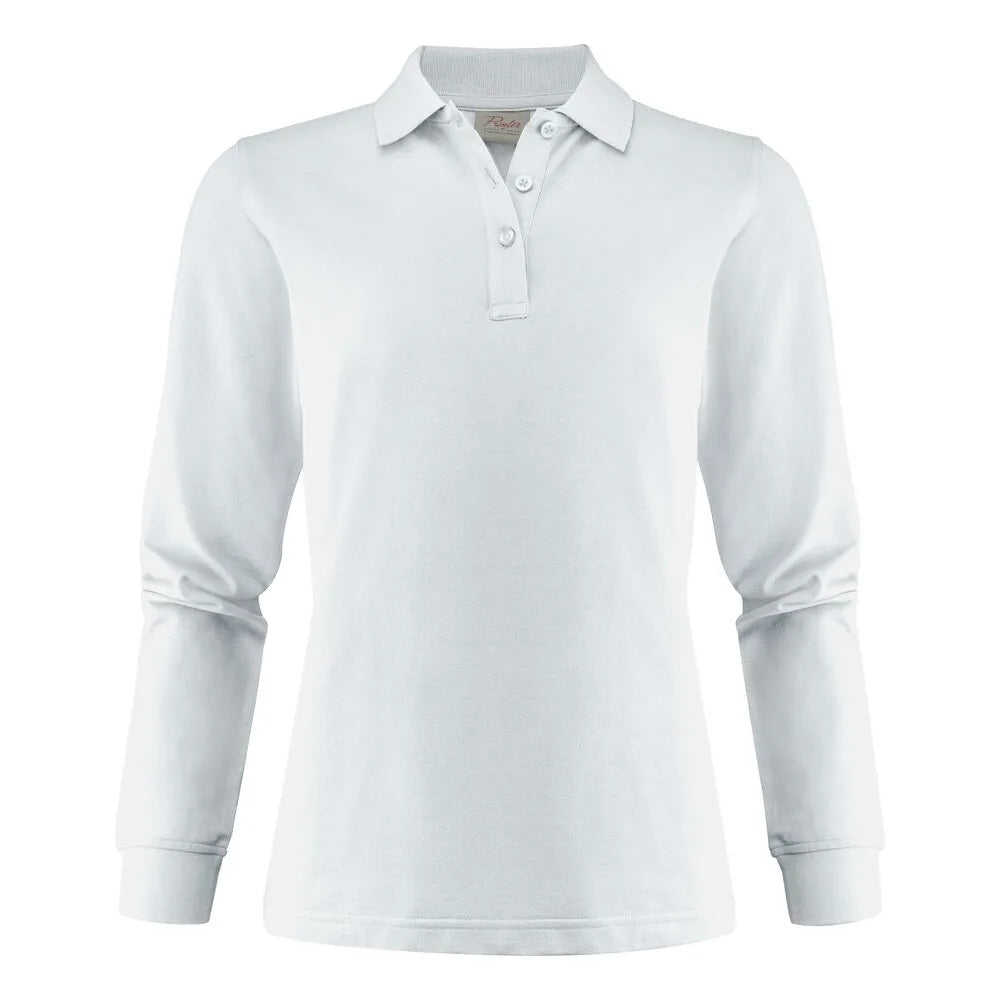Printer Surf Pro LS Polo Pique Dames Wit