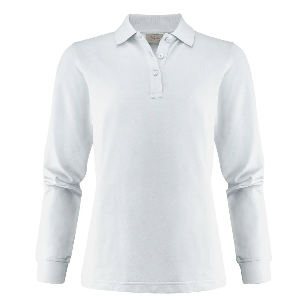 Printer Surf Pro LS Polo Pique Dames Wit