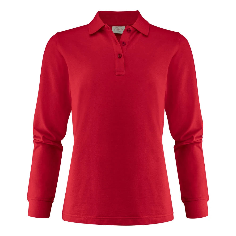 Printer Surf Pro LS Polo Pique Dames Rood