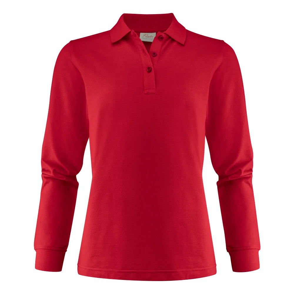 Printer Surf Pro LS Polo Pique Dames Rood
