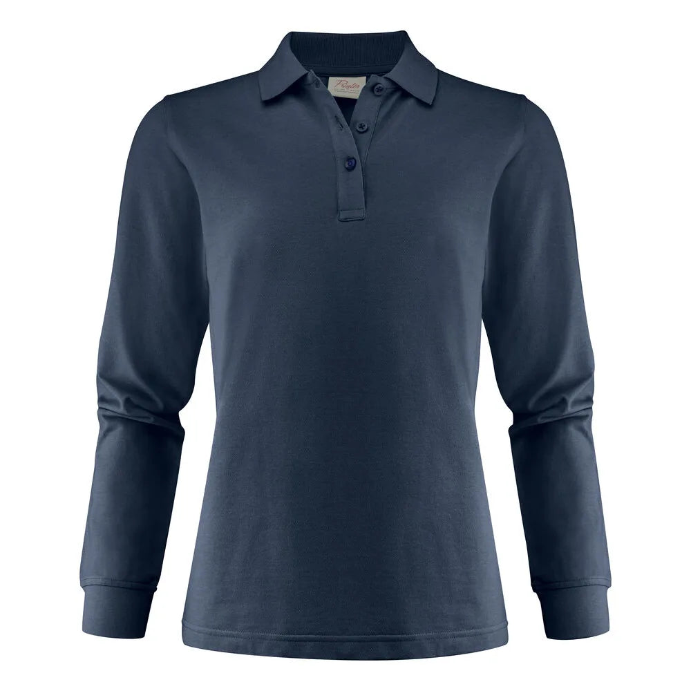 Printer Surf Pro LS Polo Pique Dames Donker Marine