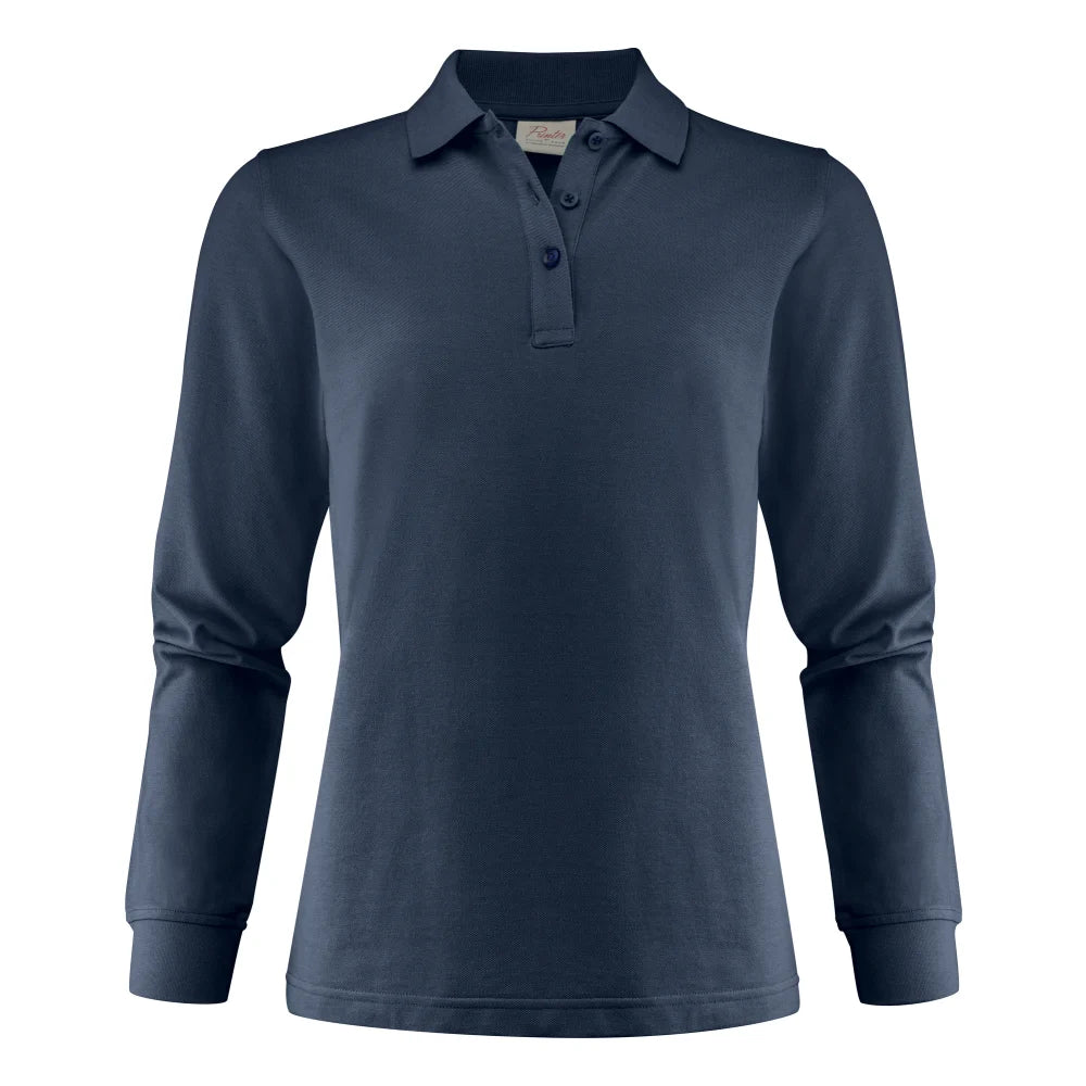 Printer Surf Pro LS Polo Pique Dames Donker Marine