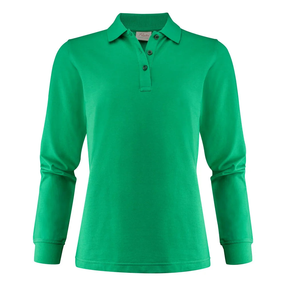 Printer Surf Pro LS Polo Pique Dames Frisgroen