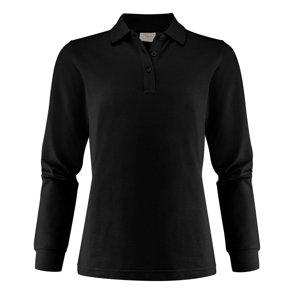 Printer Surf Pro LS Polo Pique Dames Zwart
