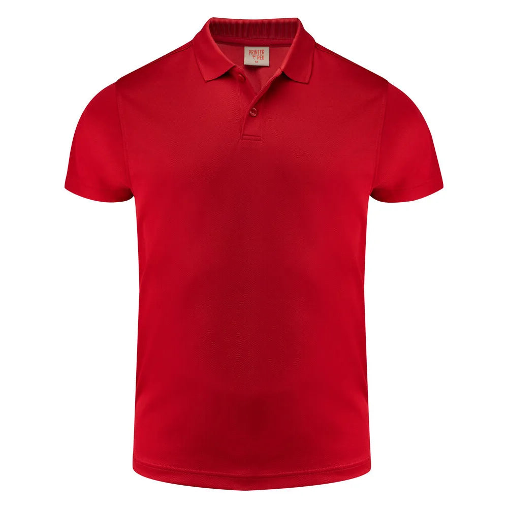 Printer Smash Polo Heren Rood