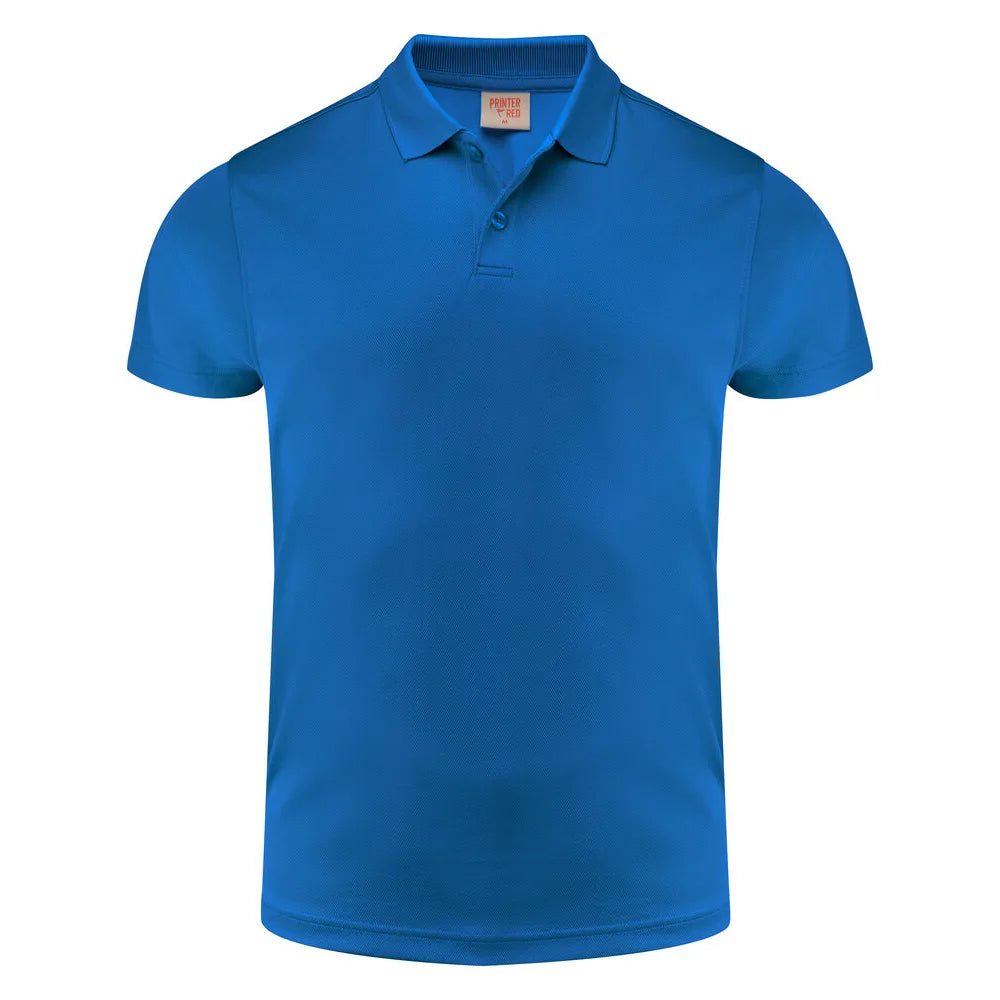 Printer Smash Polo Heren Helder Blauw