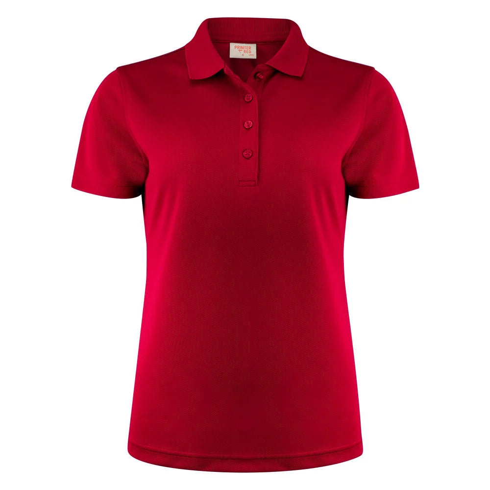 Printer Smash Polo Dames Rood