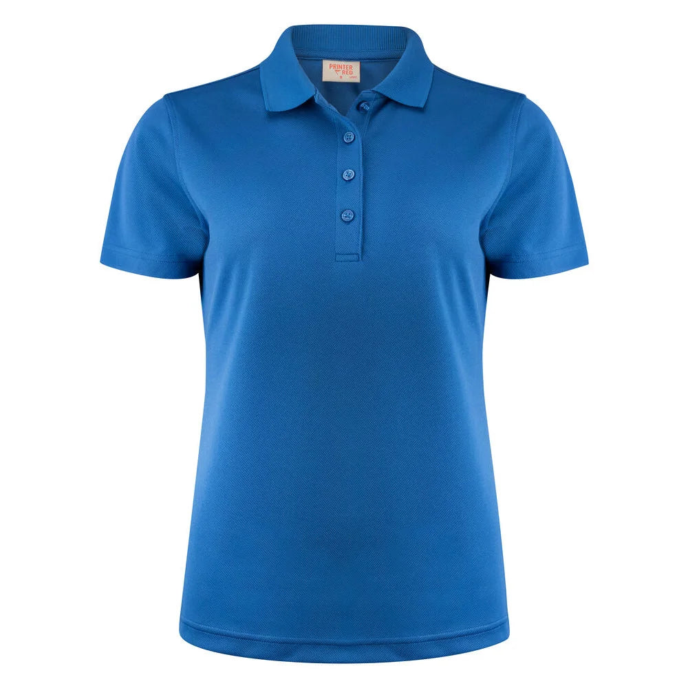 Printer Smash Polo Dames Helder Blauw