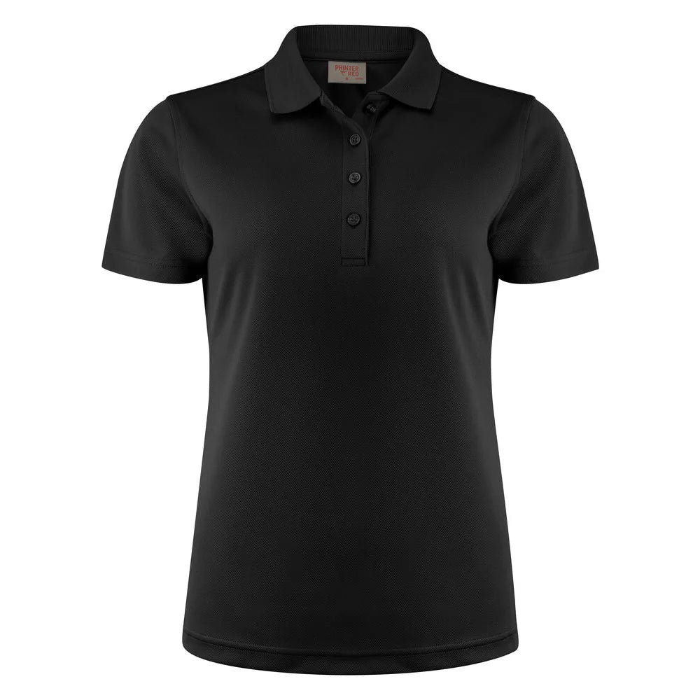 Printer Smash Polo Dames Zwart