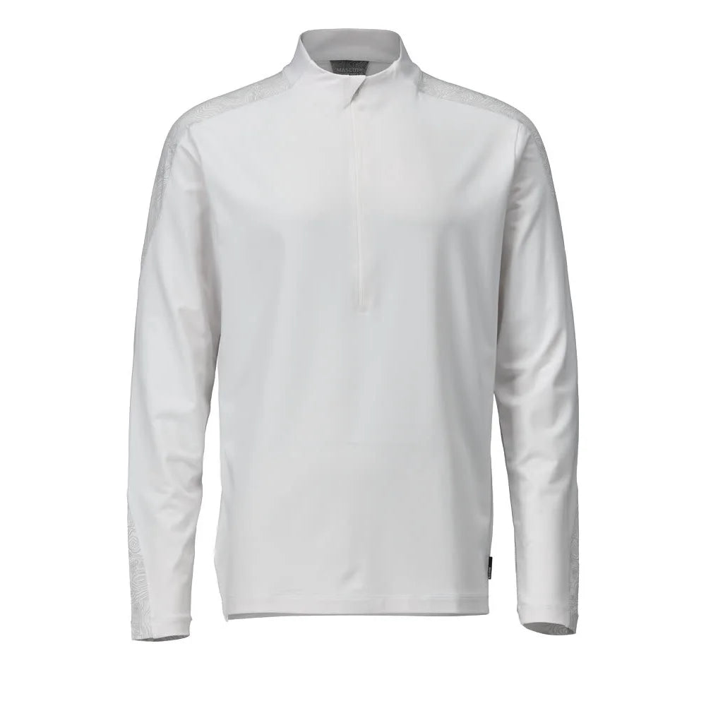 Mascot 22681-618 T-Shirt Lange Mouwen Met Korte Rits Wit