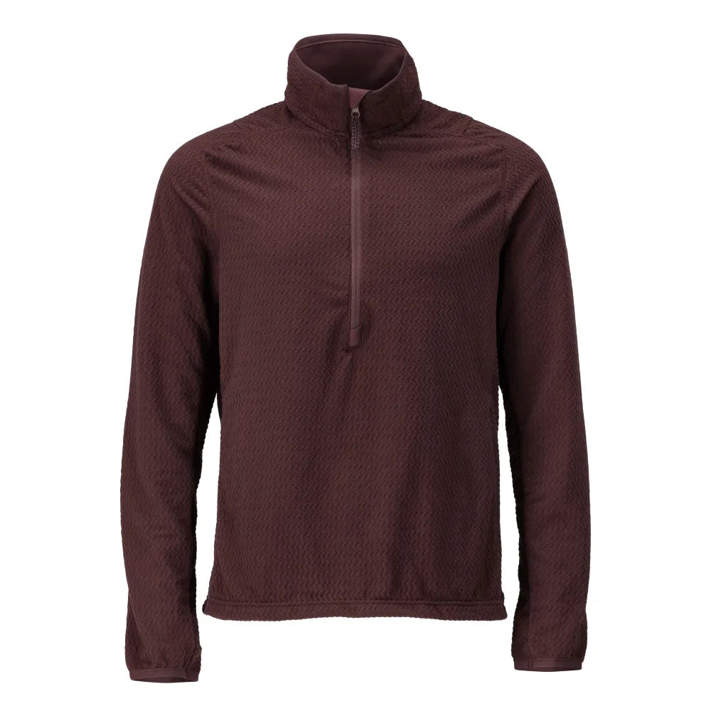 Mascot 22703-639 Microfleece Trui Met Korte Rits Bordeaux