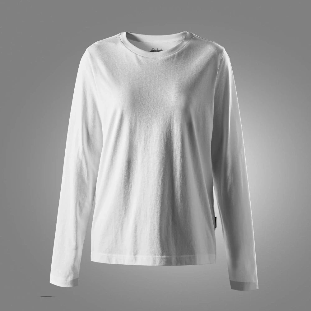 Snickers 2477 Classic Dames T-Shirt Met Lange Mouwen 0900 White