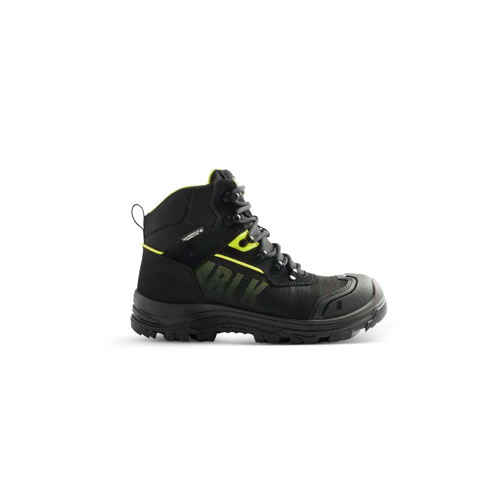 Blaklader 2479 0000 Storm Hoge Veiligheidsschoenen S7S Waterdicht Zwart High Vis Geel