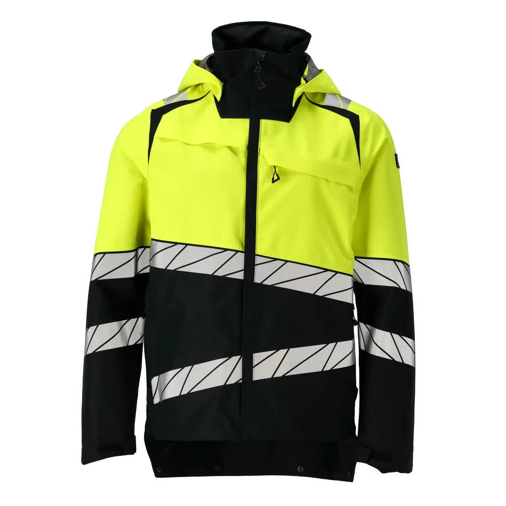 Mascot 25001-231 Shell Jas Zwart High Vis Geel