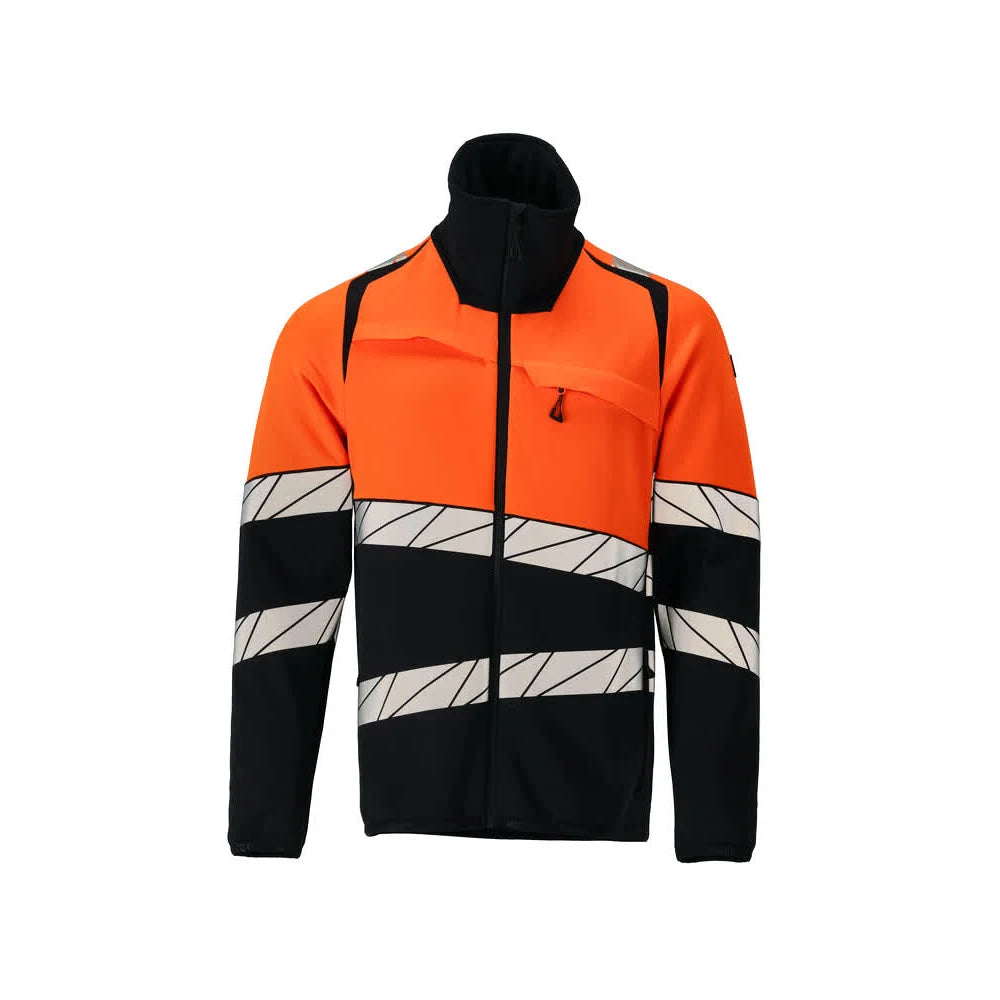 Mascot 25003-315 Fleecetrui Met Rits Donkermarine High Vis Oranje