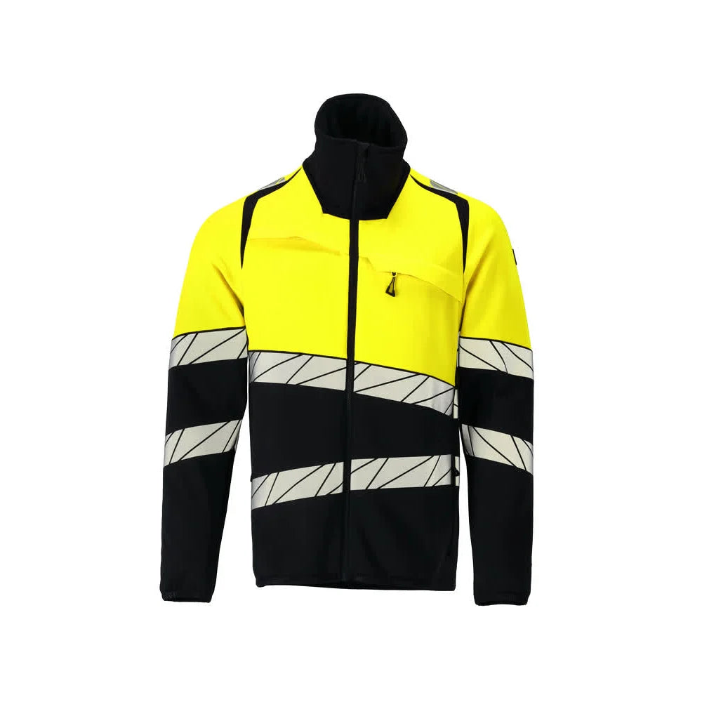Mascot 25003-315 Fleecetrui Met Rits Donkermarine High Vis Geel
