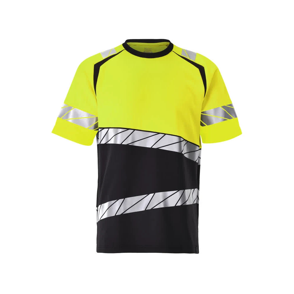 Mascot 25082-771 T-Shirt Zwart High Vis Geel