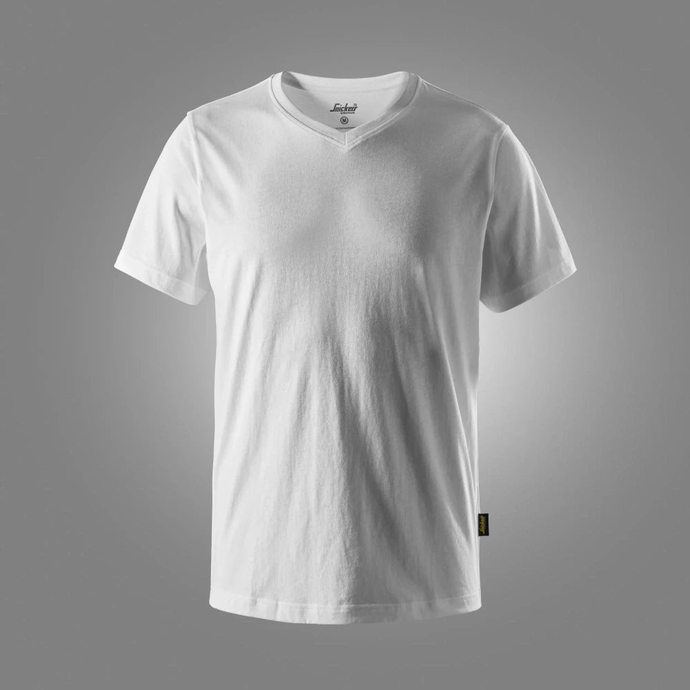 Snickers 2512 T-Shirt Met V-Hals 0900 White