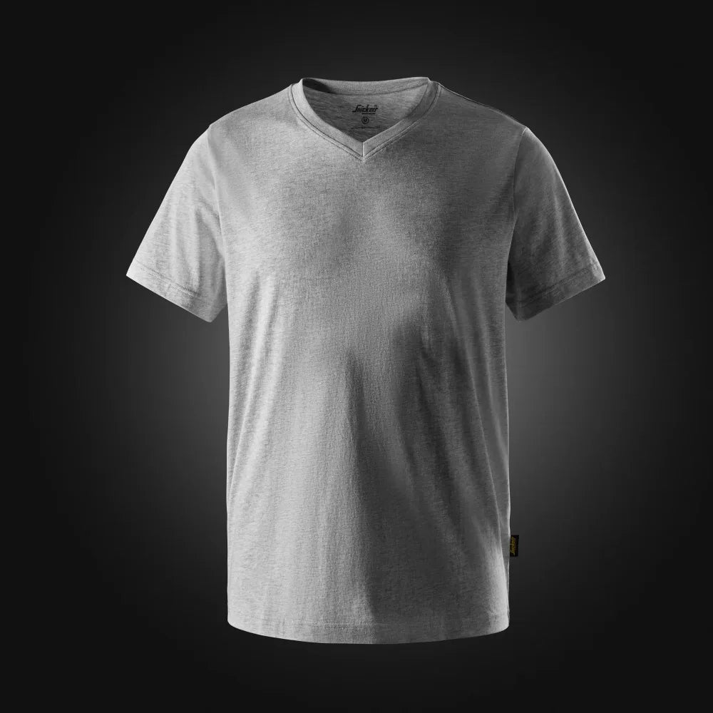 Snickers 2512 T-Shirt Met V-Hals 2800 Grey Melange