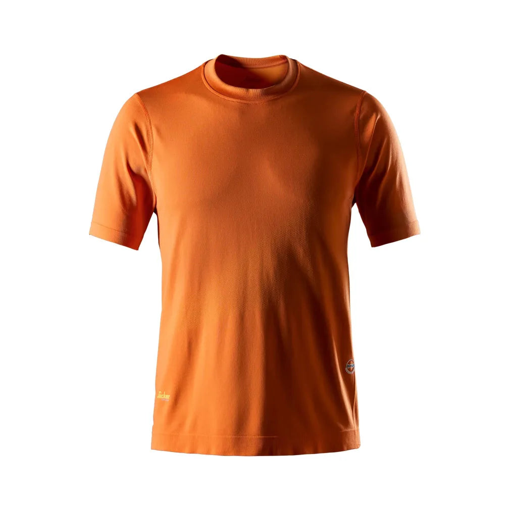 Snickers 2519 Flexiwork 37.5 Tech T-Shirt Met Korte Mouwen 4100 Warm Orange