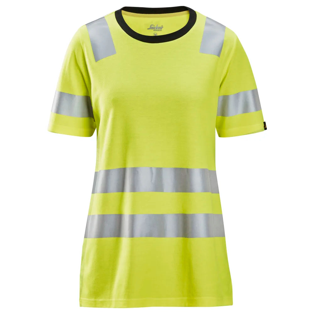 Snickers 2537 High-Vis Klasse 2 Dames T-Shirt 6600 High Visibility Yellow