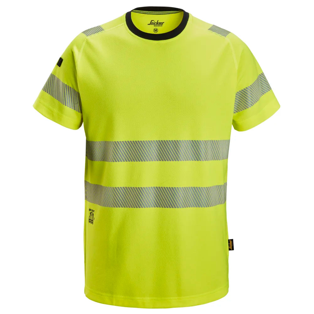 Snickers 2539 High-Vis T-Shirt Klasse 2 6600 High Visibility Yellow