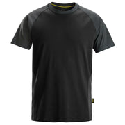Snickers 2550 Tweekleurig T-Shirt 0458 Black Steel Grey