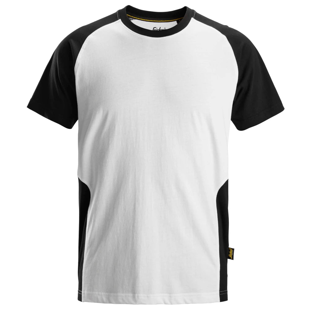 Snickers 2550 Tweekleurig T-Shirt 0904 White Black